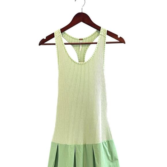 Free People Drops Of Venus Midi Dress Green Sz Medium Vacation Spring Summer NWT - Picture 4 of 9